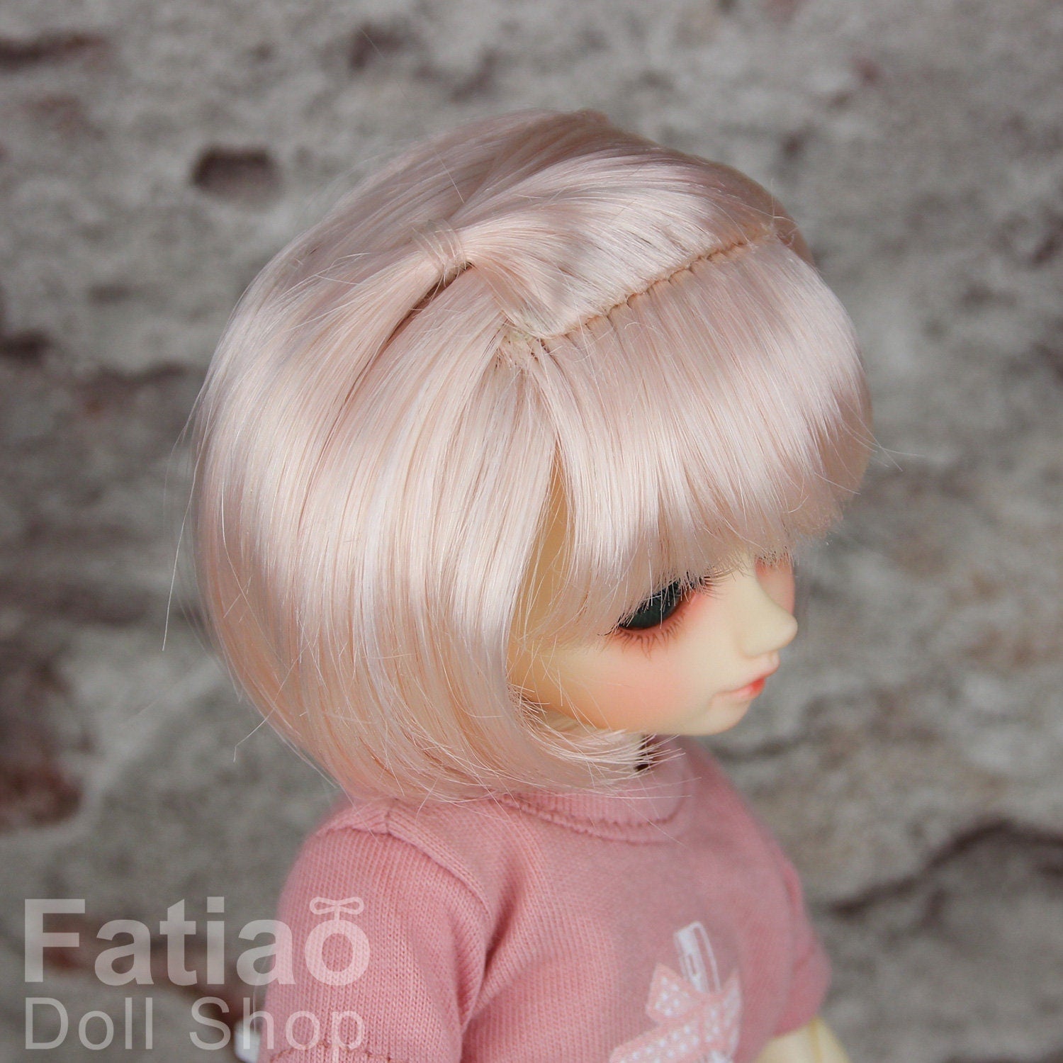 Fatiao - New Dollfie Yo-SD 1/6 BJD - Dolls Wig 6-7 inch - Light Pink