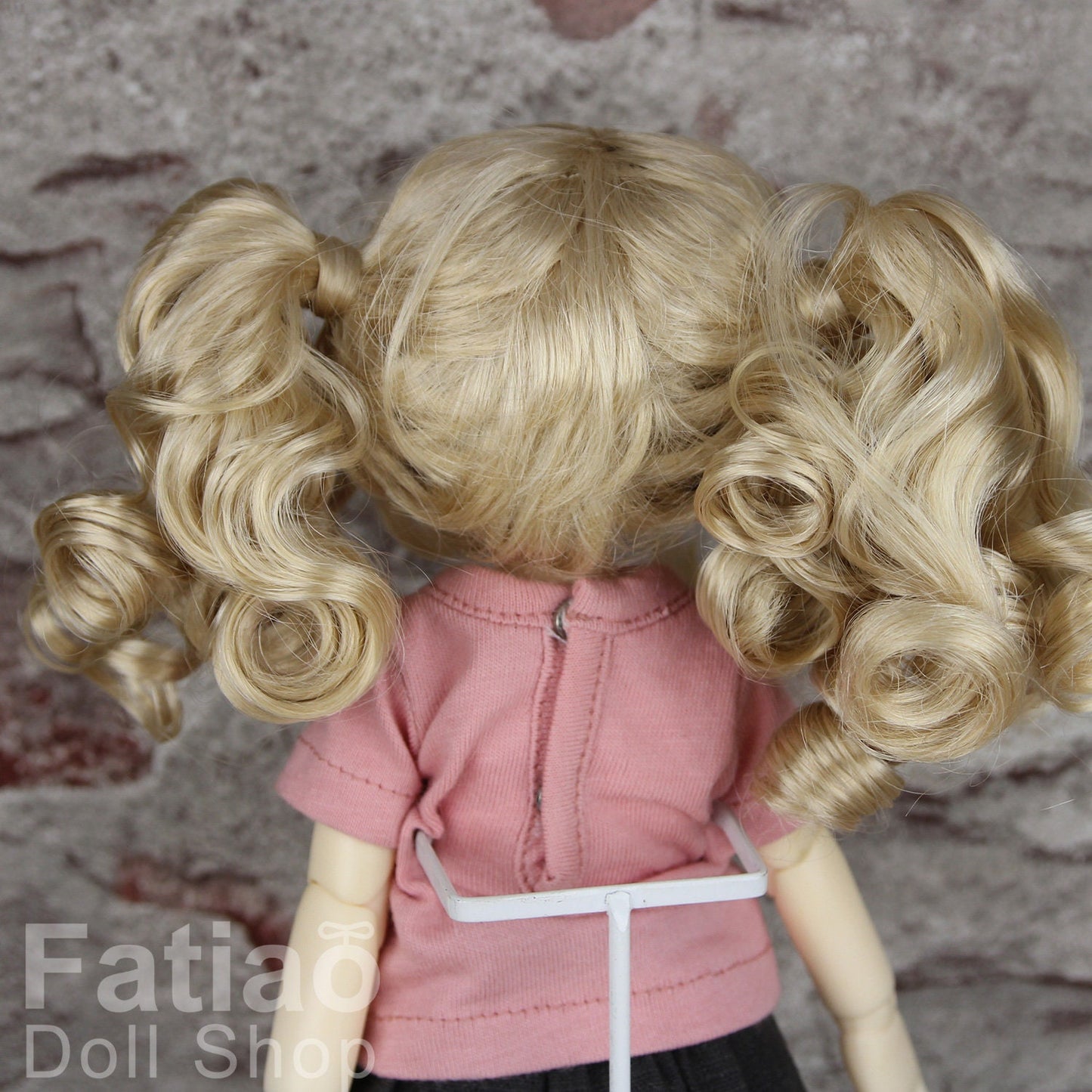 Fatiao - New Dolls Wig Dollfie Yo-SD 1/6 BJD 6-7" size Cream gold