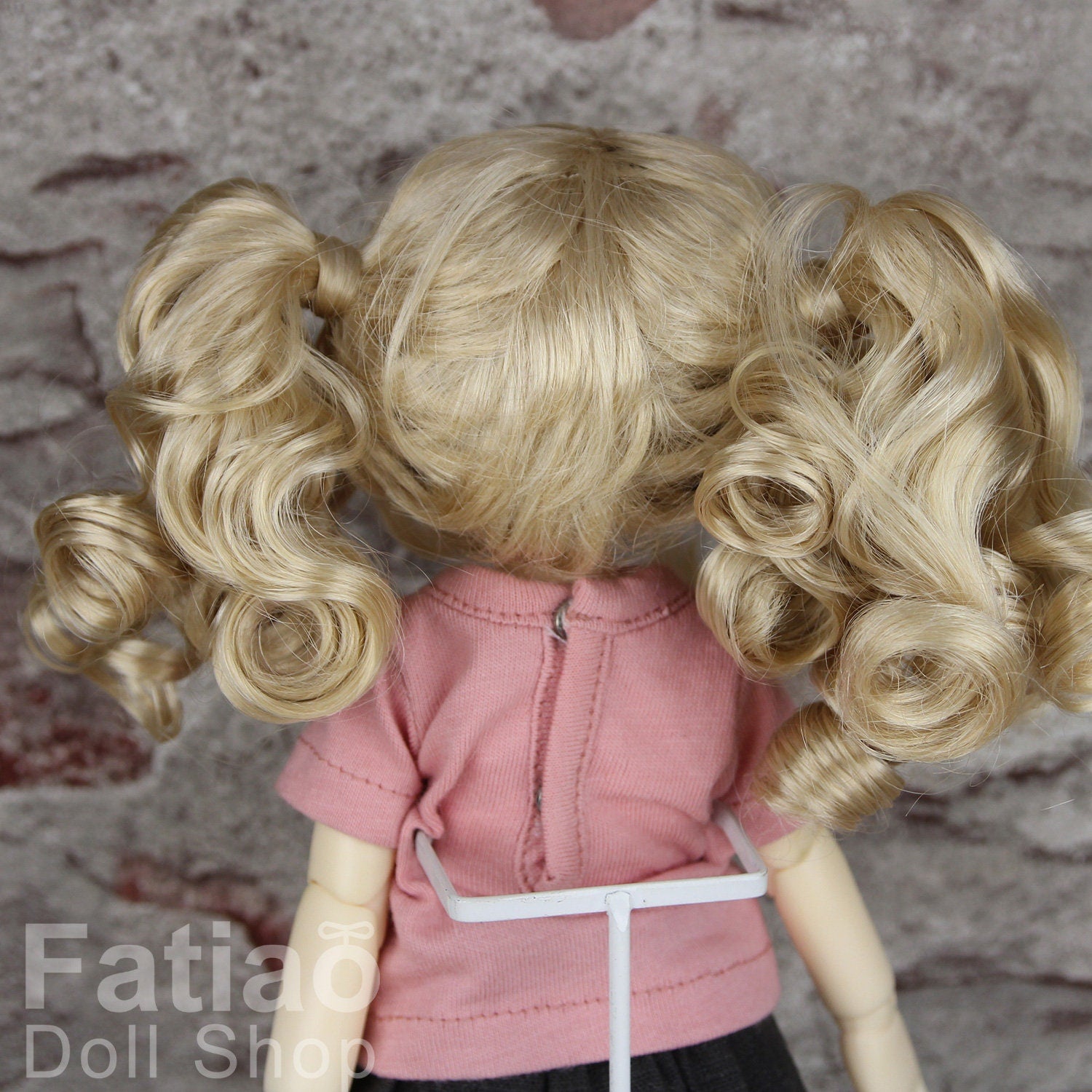 Fatiao - New Dolls Wig Dollfie Yo-SD 1/6 BJD 6-7" size Cream gold
