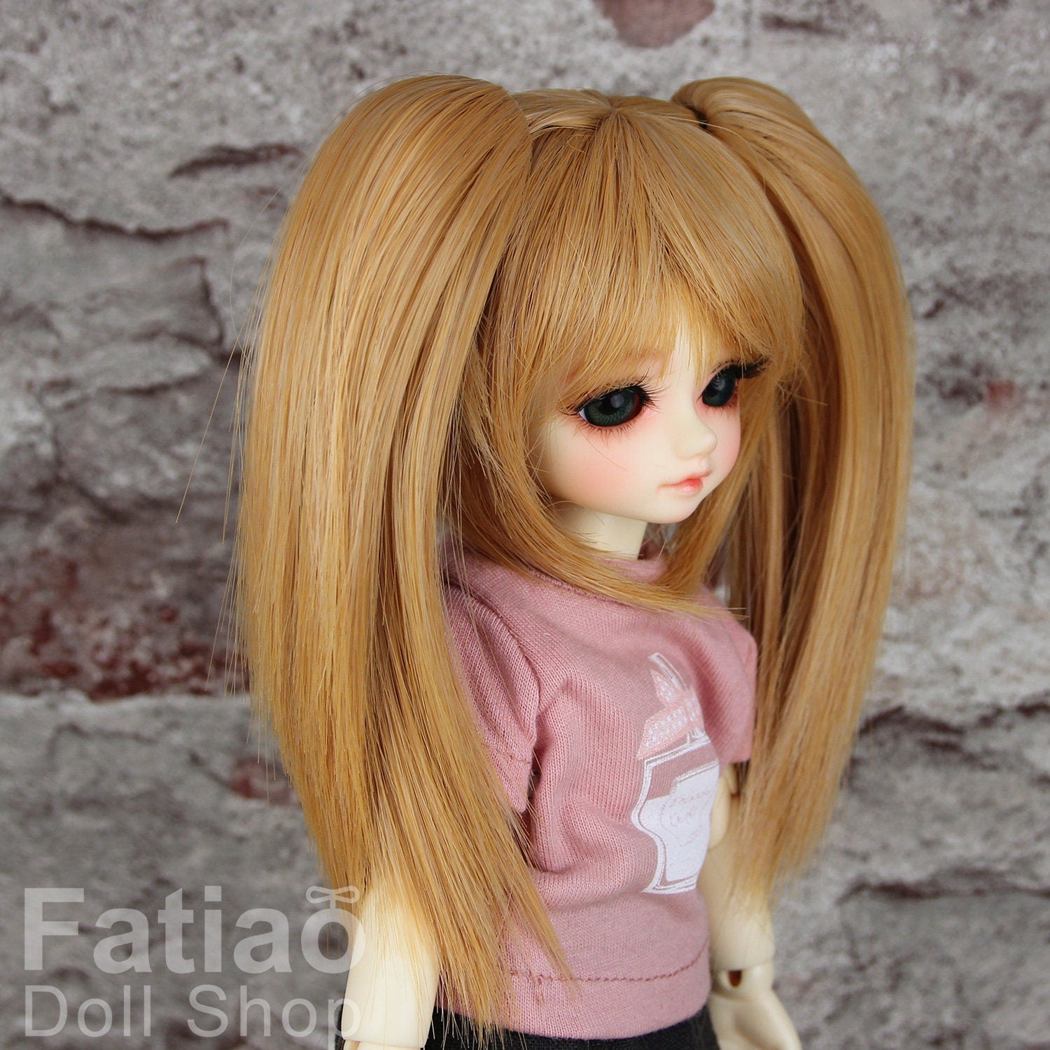 Fatiao - New Dollfie Yo-SD 1/6 BJD - Dolls Wig 6-7 inch - Honey Orange