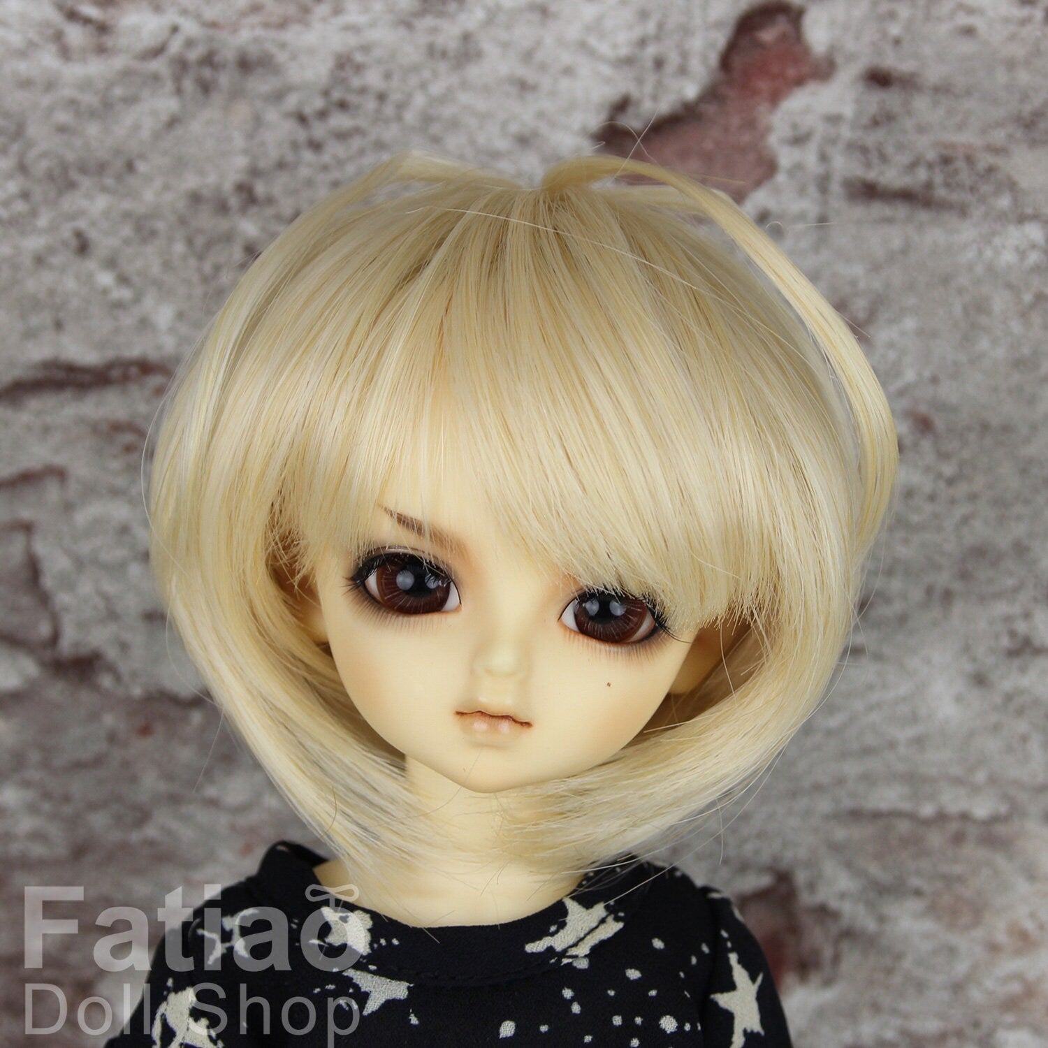 Fatiao - New Dollfie Yo-SD 1/6 BJD - Dolls Wig 6-7 inch - cream gold