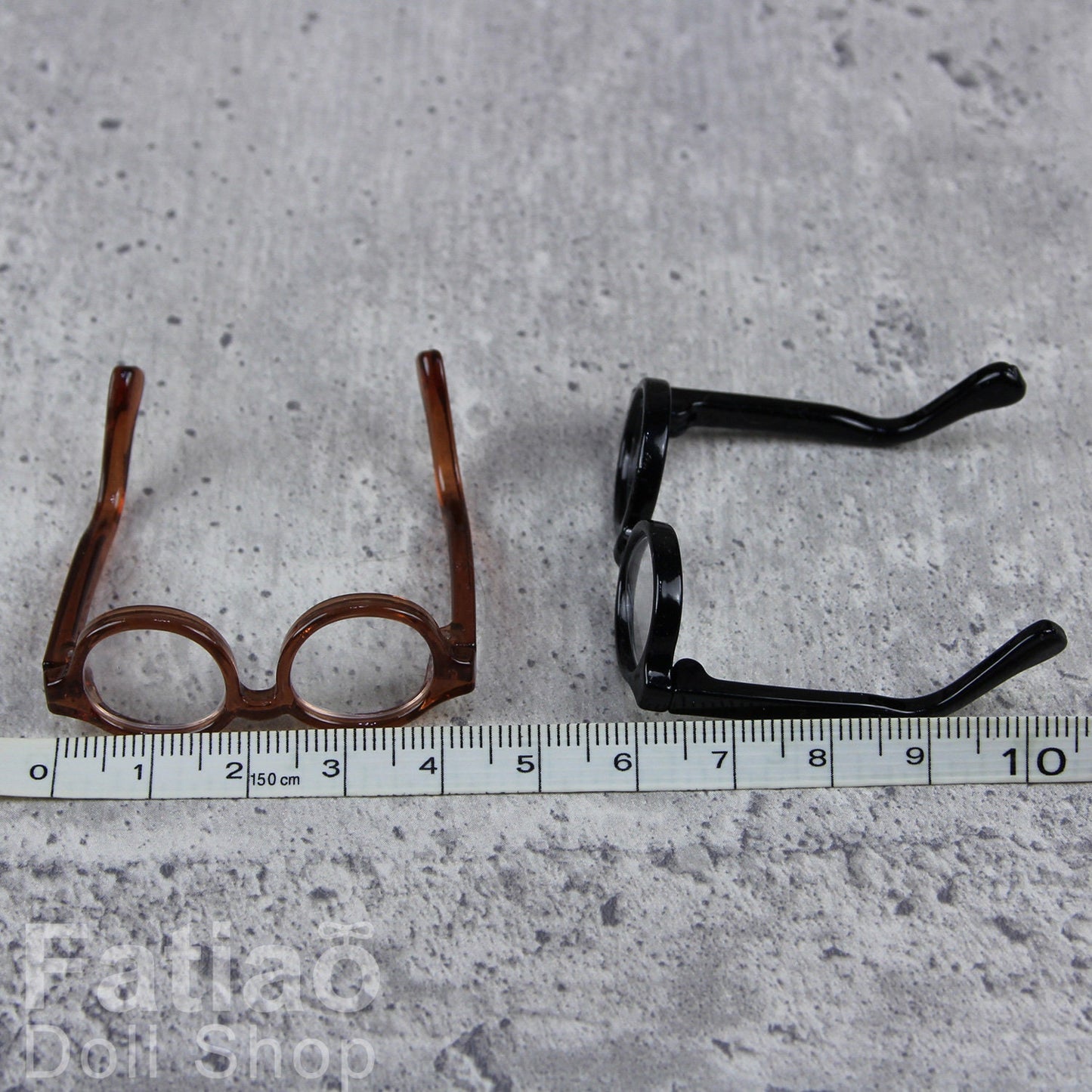 New fashion Full-Rim Dolls Plastic Glasses fit 1/8 1/6 BJD Lati Yellow / YOSD size