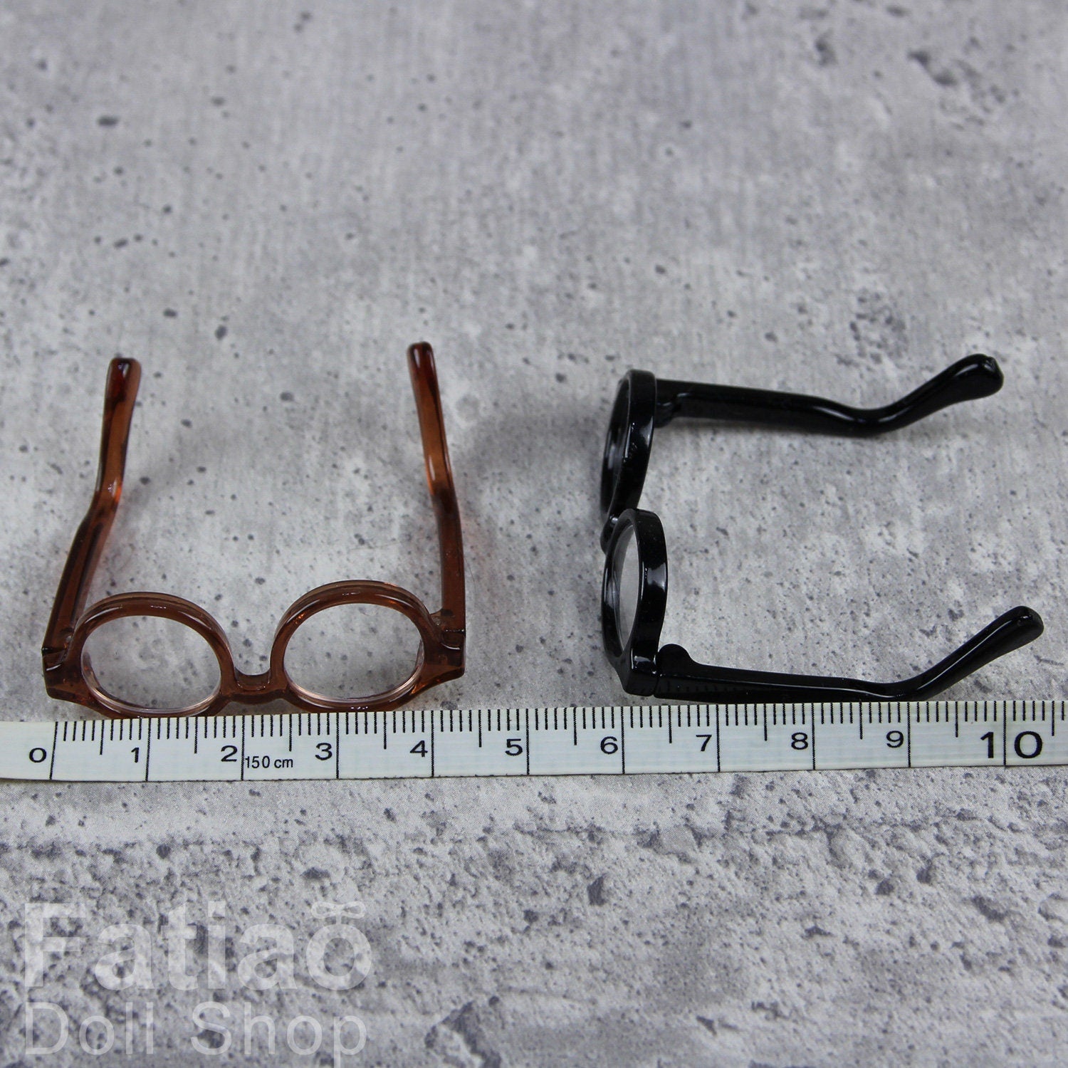 New fashion Full-Rim Dolls Plastic Glasses fit 1/8 1/6 BJD Lati Yellow / YOSD size