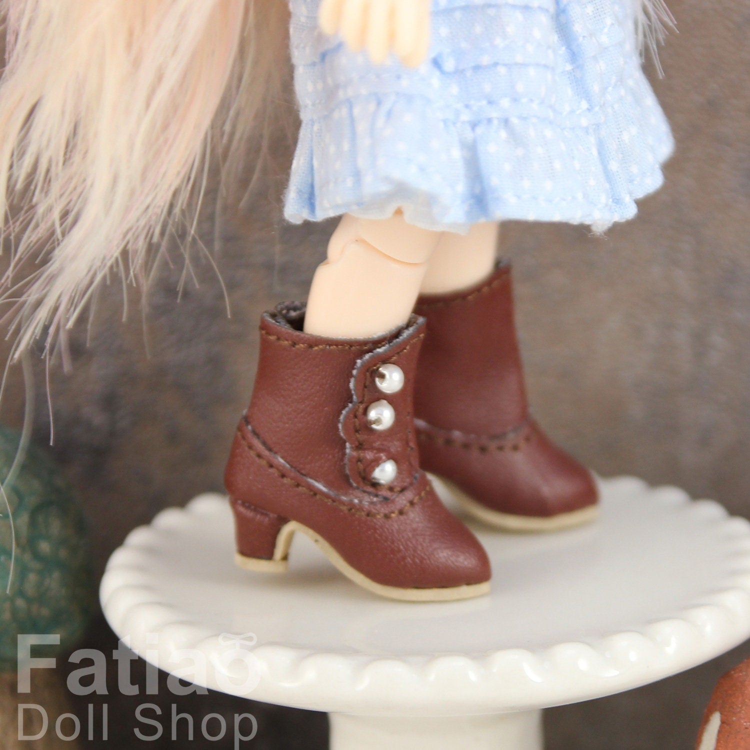 Fatiao - New OB11 Obitsu 11 Cu-poche 1/12 BJD Nendoroid GSC doll shoes high-heel boots
