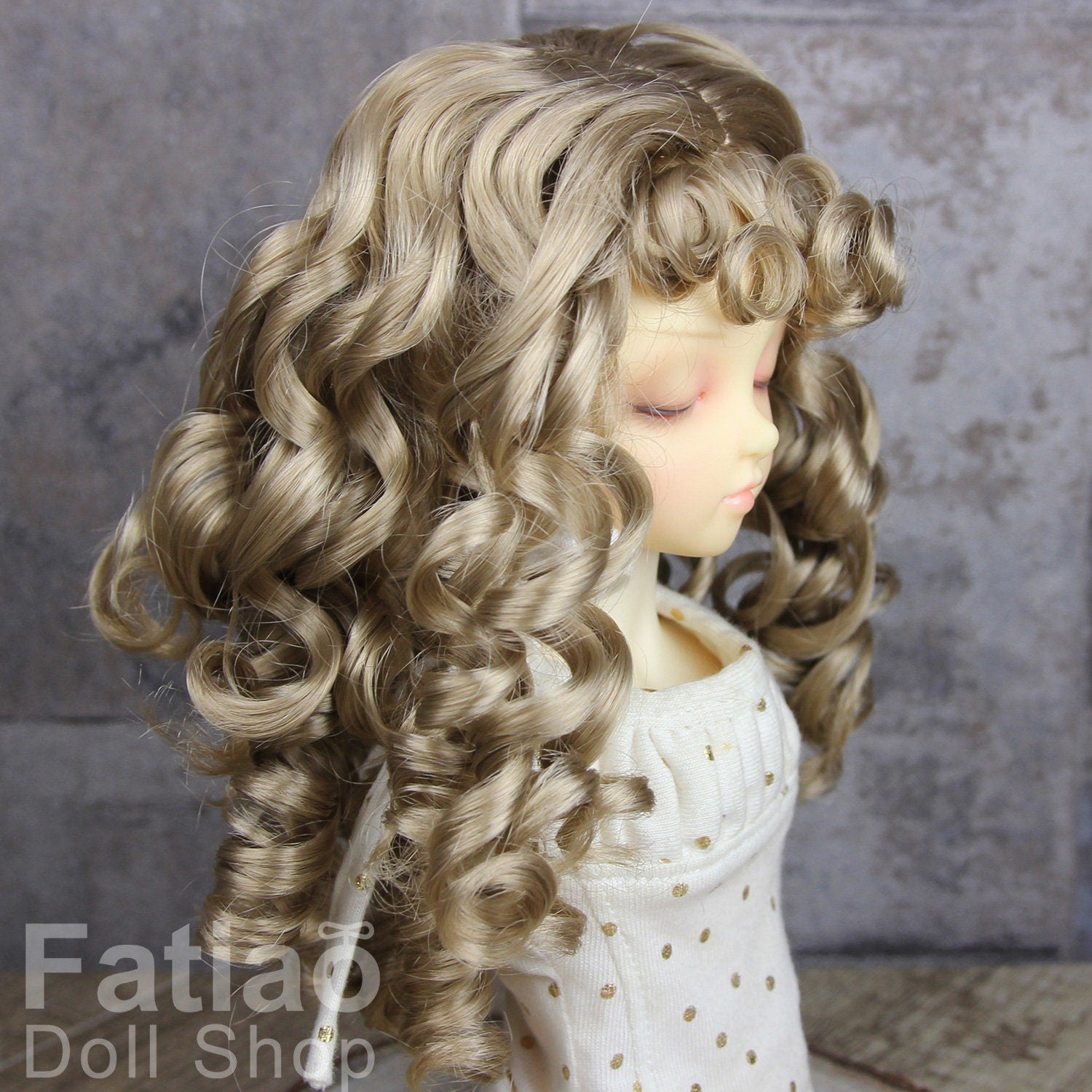 Fatiao - New Dollfie MSD Kaye Wiggs 1/4 BJD Size 7-8 inch - Baby Brown Dolls Wig
