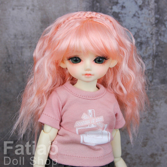 Fatiao - New Dolls Wig Dollfie Yo-SD 1/6 BJD 6-7" size - Pink orange