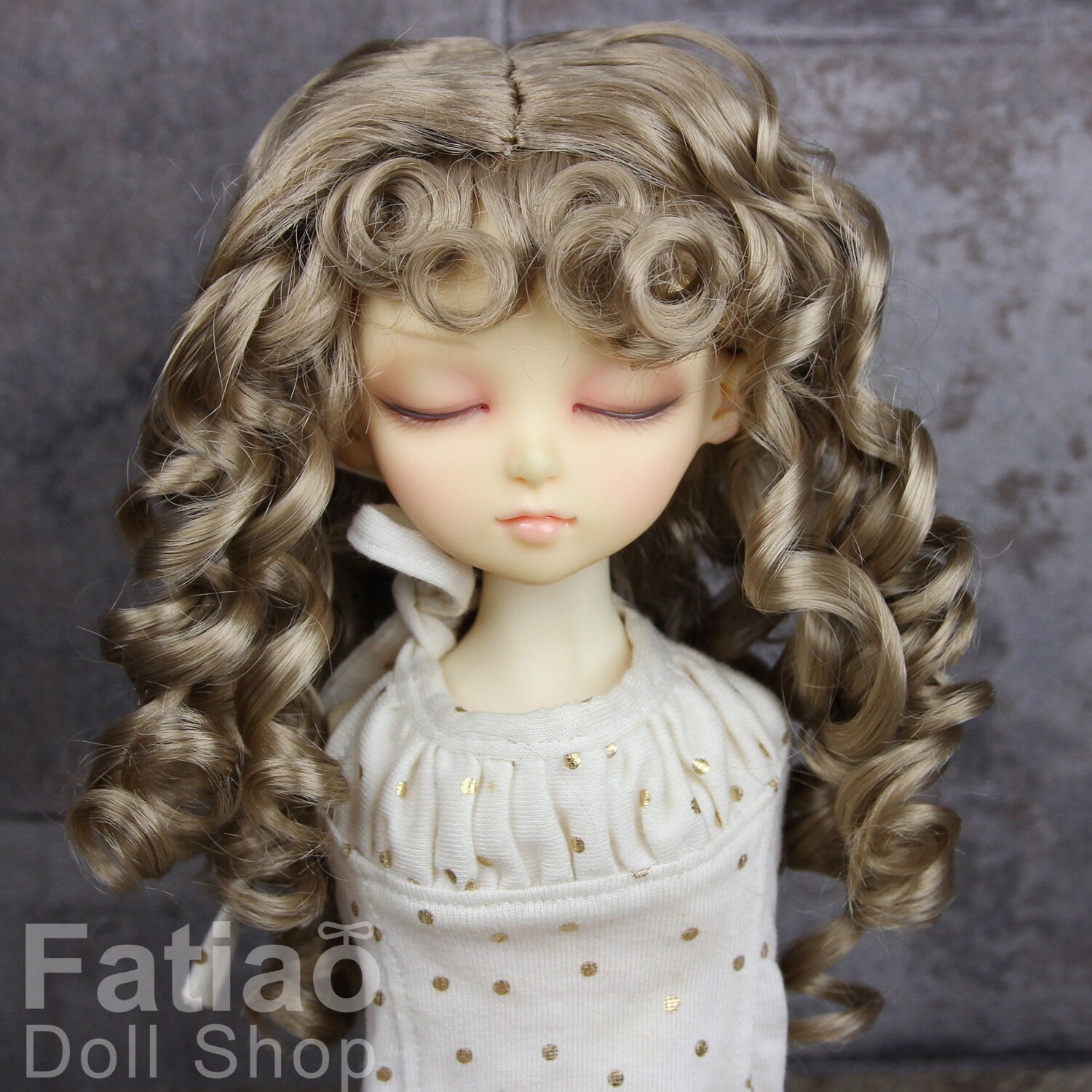 Fatiao - New Dollfie MSD Kaye Wiggs 1/4 BJD Size 7-8 inch - Baby Brown Dolls Wig