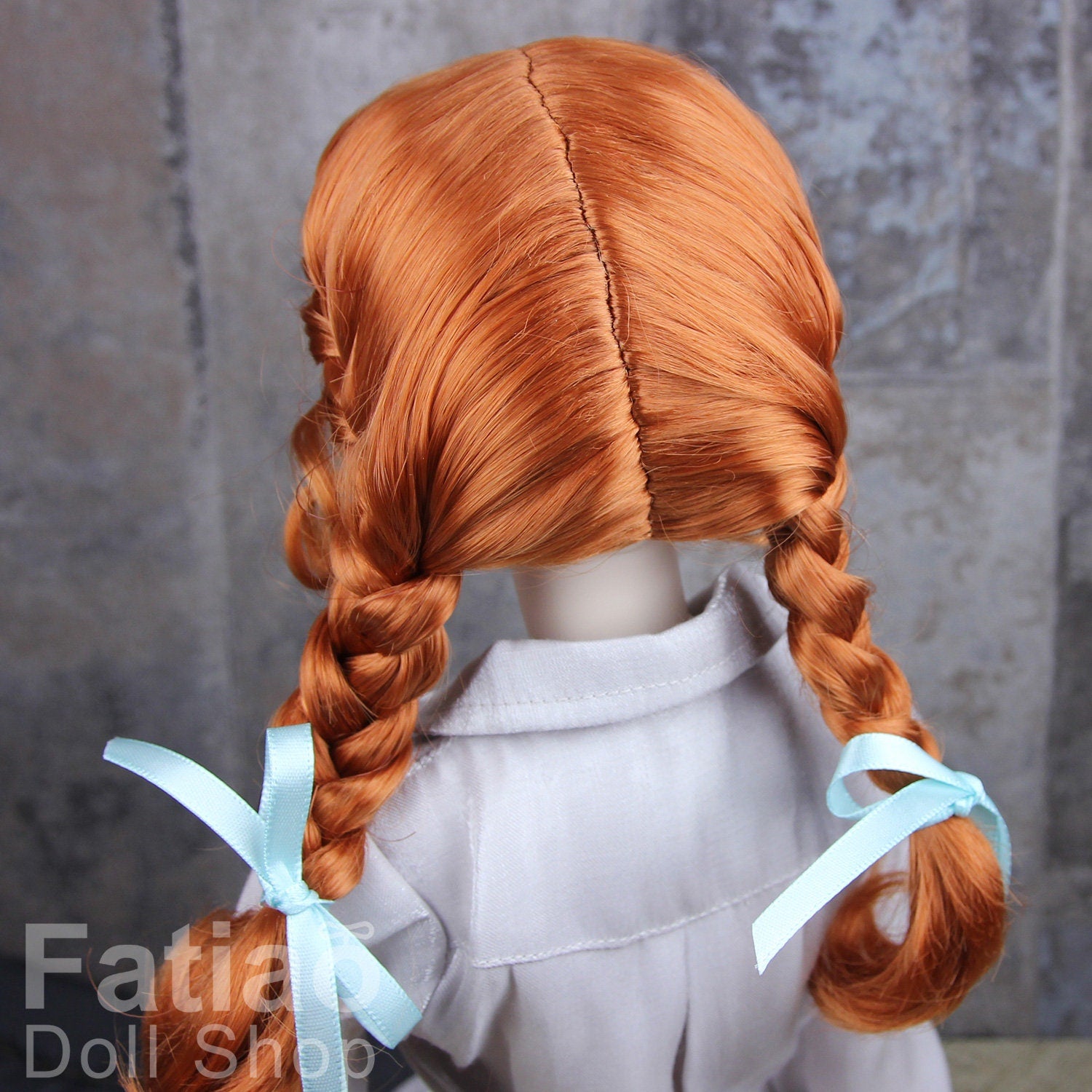 Fatiao - New Dollfie SD 1/3 BJD Dolls Wig size 8-9" - Red Orange