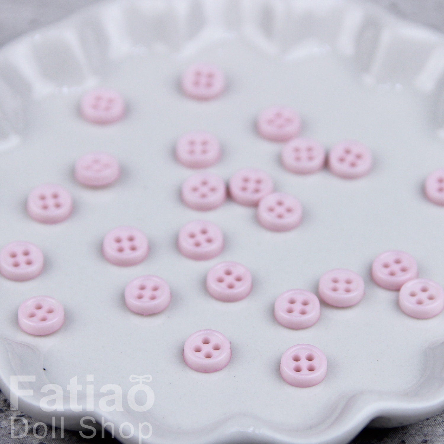 6mm Tiny Round 4-Hole Plastic mini Buttons 10pcs/set for doll BJD Blythe Pullip