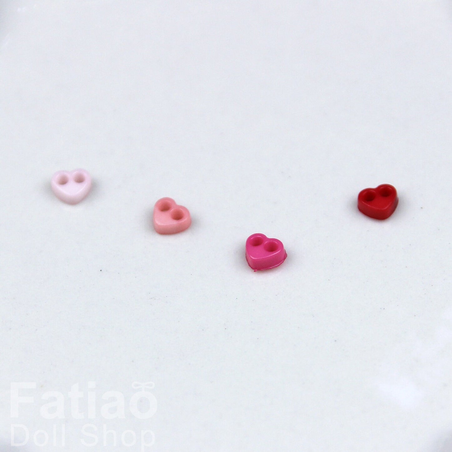4mm Tiny Heart Plastic mini Buttons 10pcs/set for doll BJD Blythe Pullip