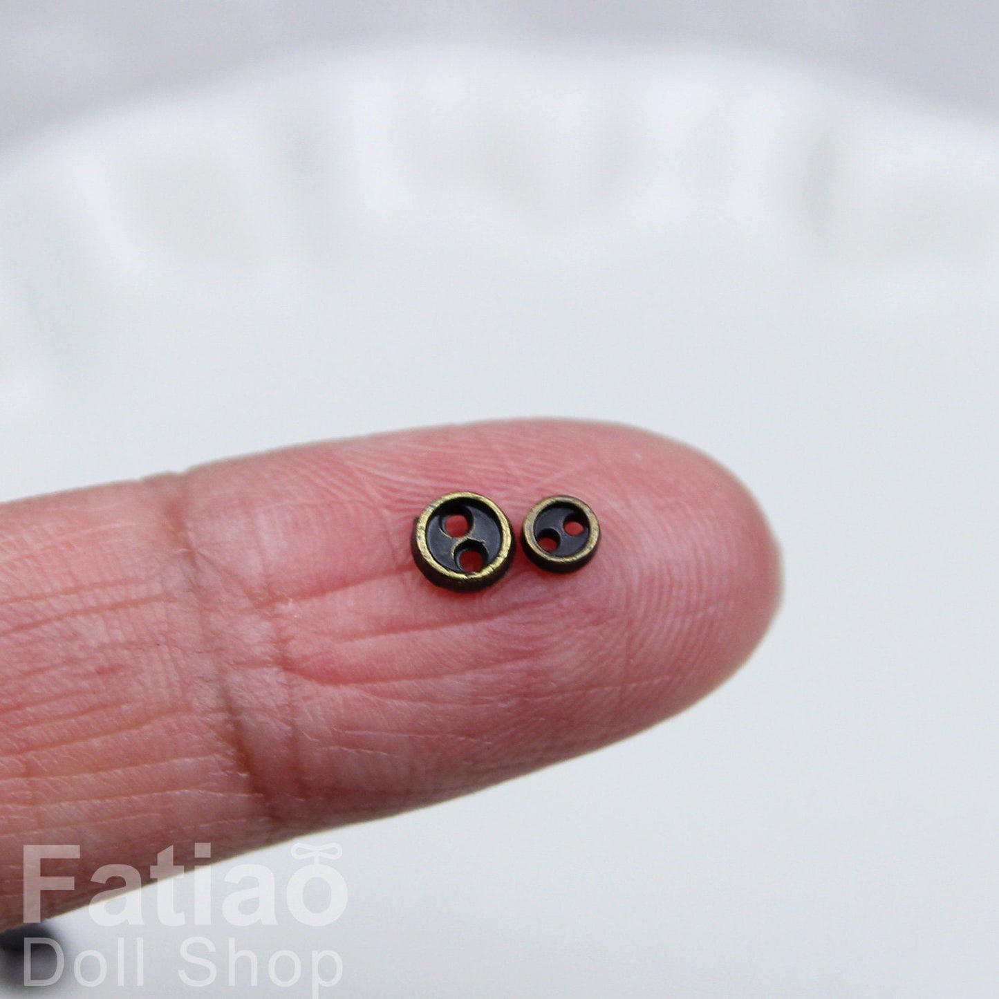 4/3mm Tiny 2-Hole Metal Round mini Buttons 10pcs/set for doll BJD Blythe Pullip