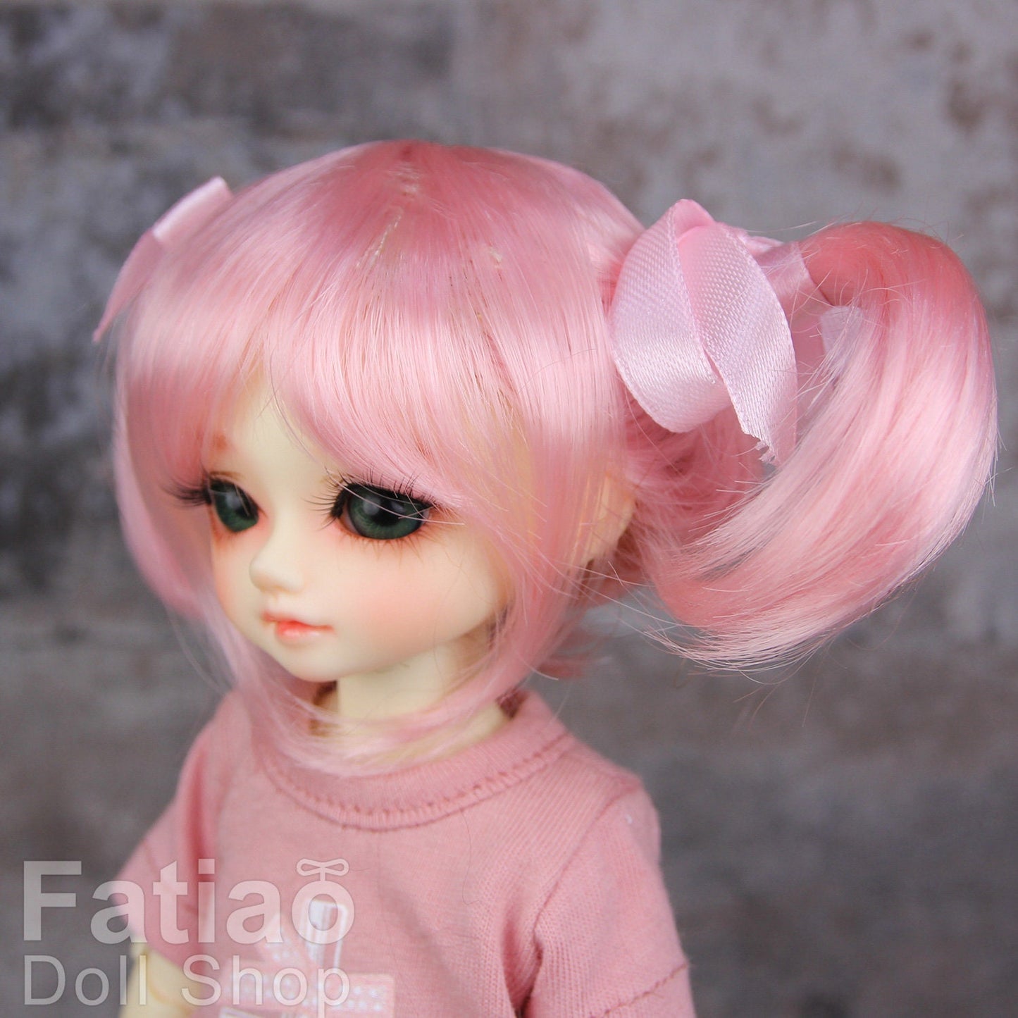 Fatiao - New Dollfie Yo-SD 1/6 BJD - Dolls Wig 6-7 inch - Pink
