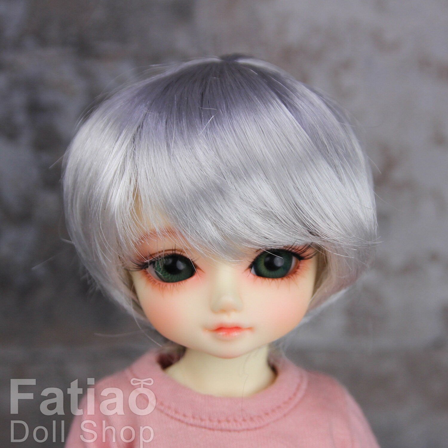 Fatiao - New Dollfie Yo-SD 1/6 BJD - Dolls Wig 6-7 inch - Gray