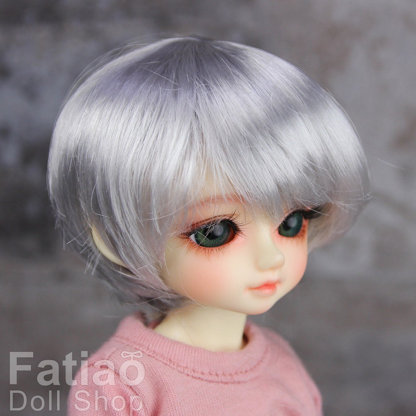 Fatiao - New Dollfie Yo-SD 1/6 BJD - Dolls Wig 6-7 inch - Gray