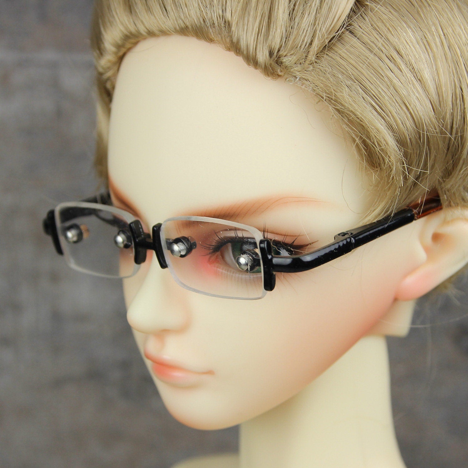 New fashion Dolls Rimless glasses fit 1/3 BJD SD DD Super Dollfie-Black