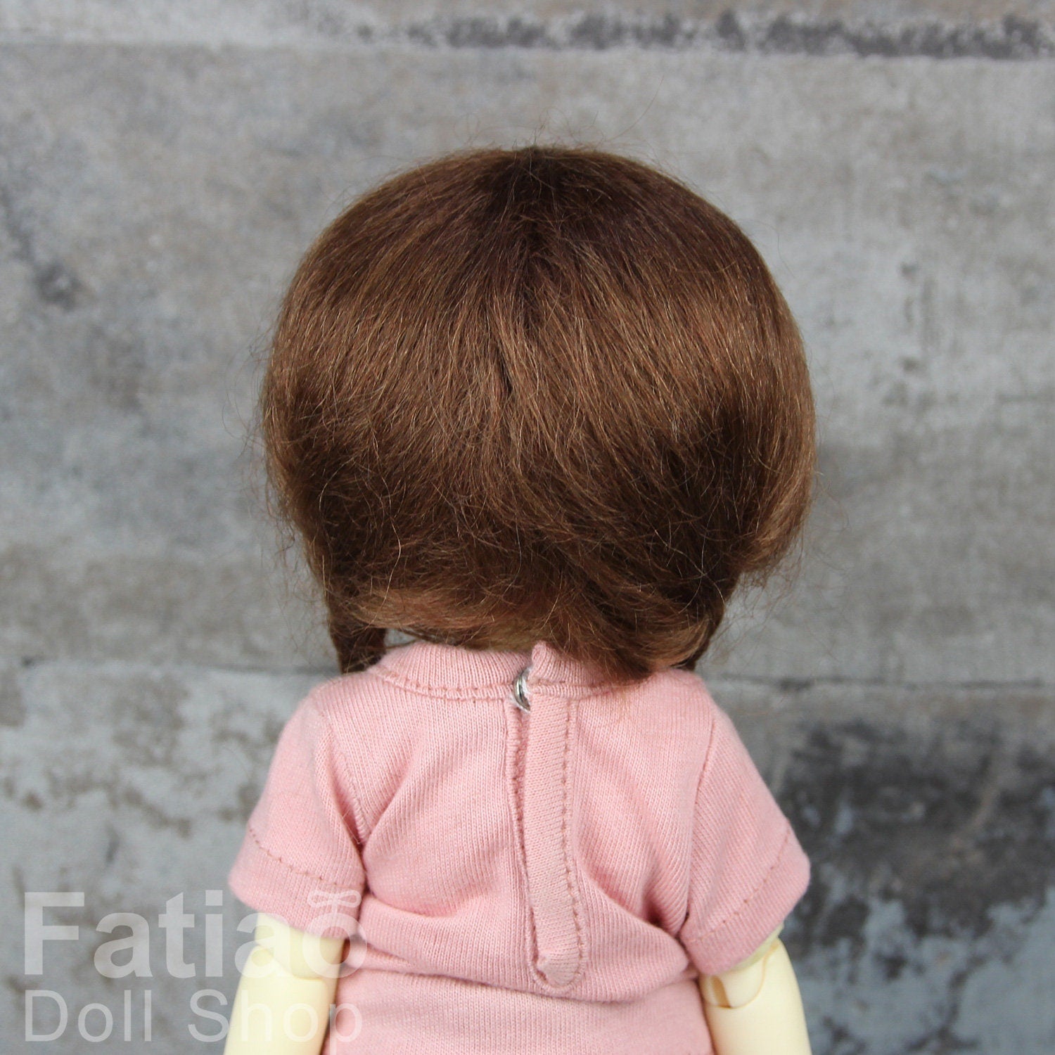 Fatiao - New Dollfie Yo-SD 1/6 BJD Mohair Dolls Wig 6-7 inch - Brown