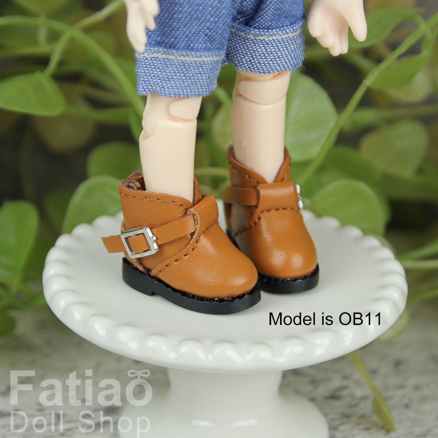 Fatiao - New MiddleBlythe Pukipuki OB11 Obitsu 11 nendoroid 1/12 BJD Dolls Boots Shoes (Size 2.2cm)