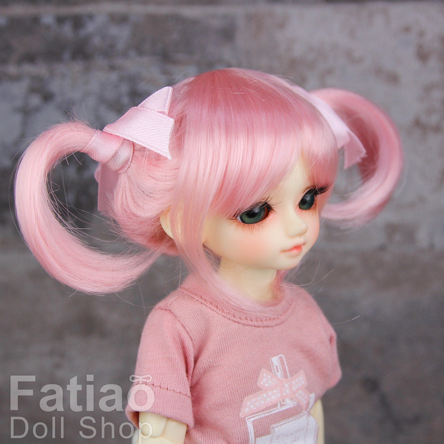 Fatiao - New Dollfie Yo-SD 1/6 BJD - Dolls Wig 6-7 inch - Pink