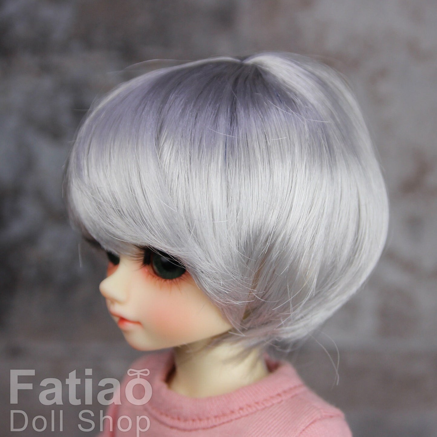 Fatiao - New Dollfie Yo-SD 1/6 BJD - Dolls Wig 6-7 inch - Gray