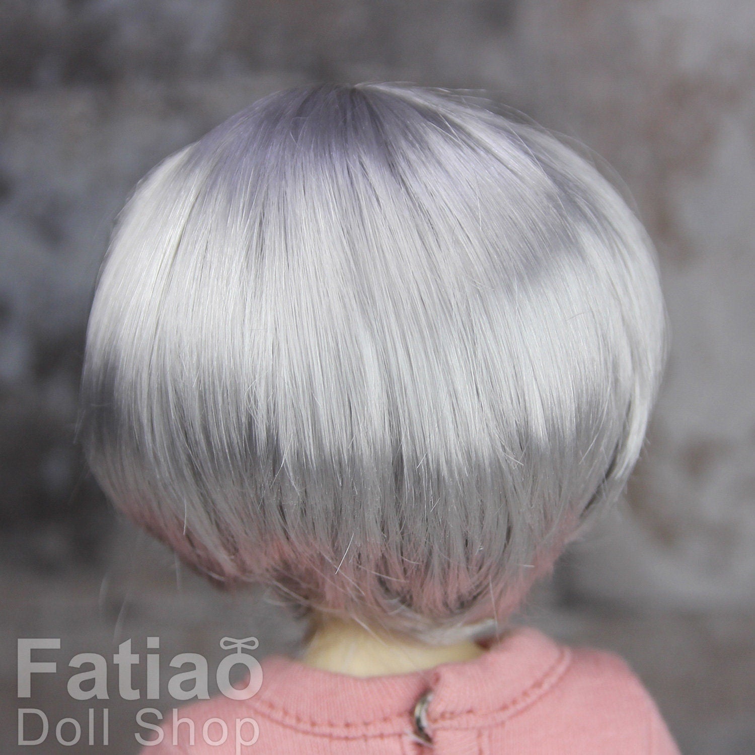 Fatiao - New Dollfie Yo-SD 1/6 BJD - Dolls Wig 6-7 inch - Gray