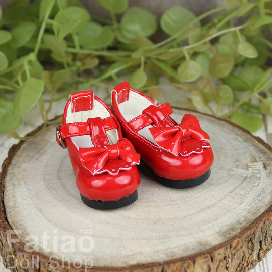 Fatiao - New Dollfie Yo-SD 1/6 BJD Doll High Heeled Shoes - Red (Size 4.5cm)
