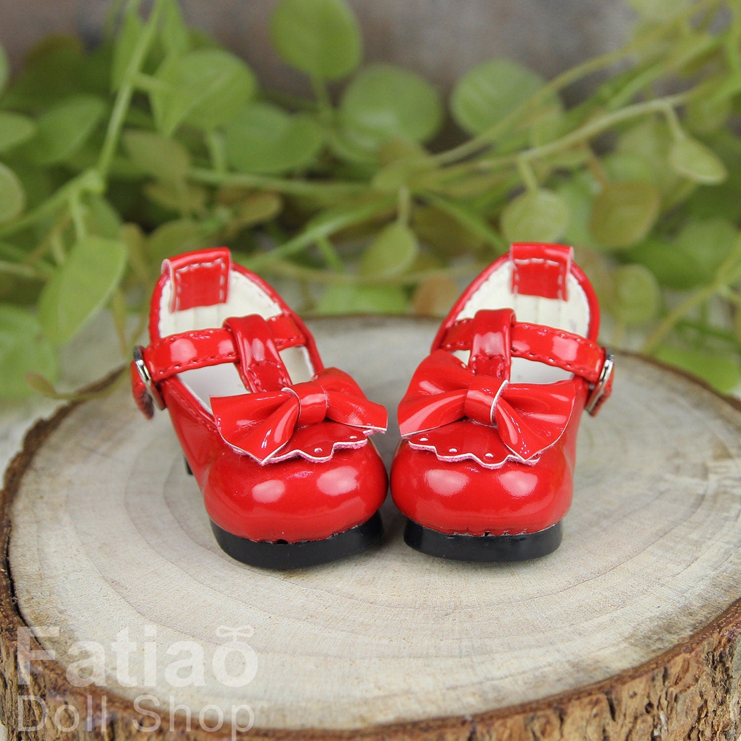 Fatiao - New Dollfie Yo-SD 1/6 BJD Doll High Heeled Shoes - Red (Size 4.5cm)