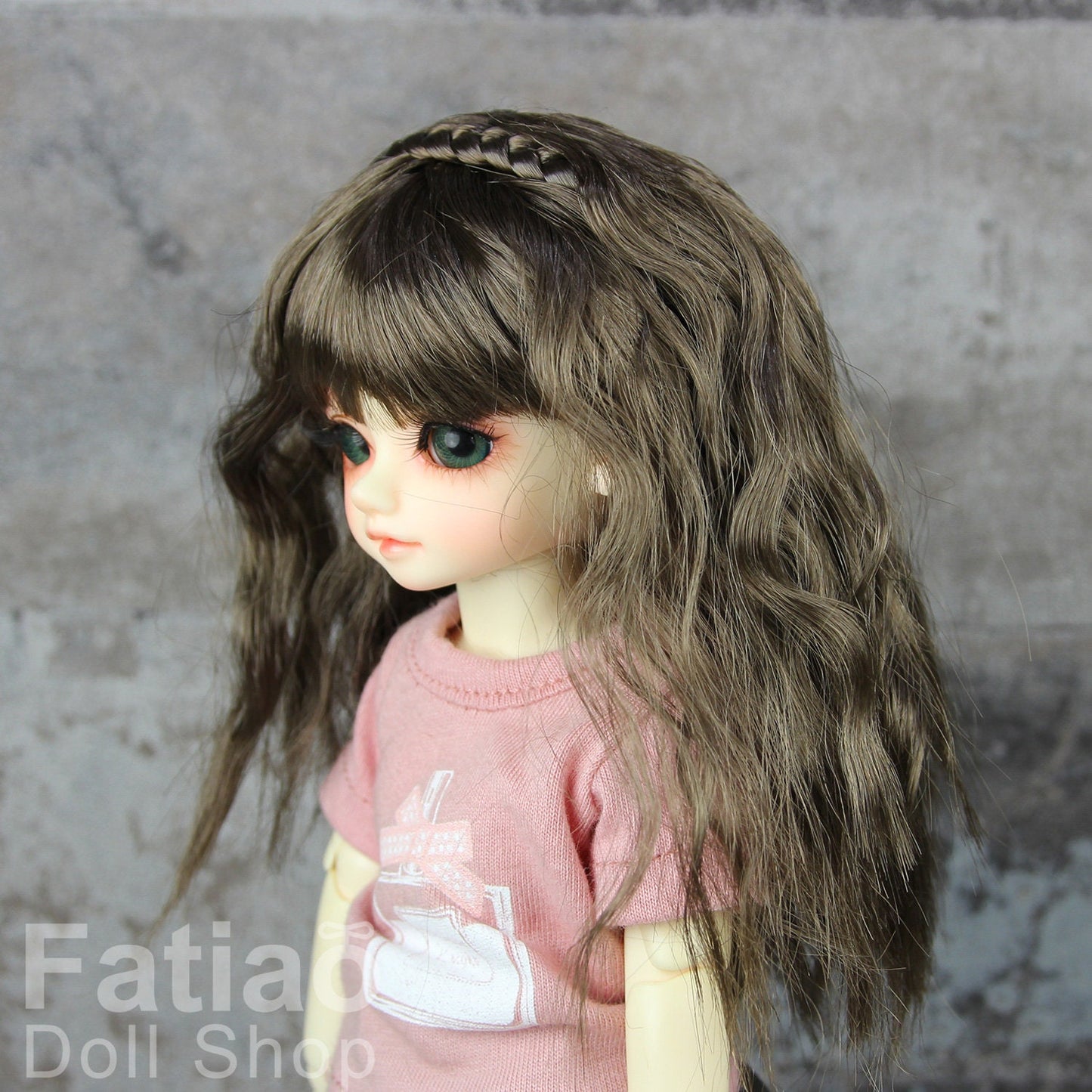 Fatiao - New Dollfie Yo-SD 1/6 BJD - Dolls Wig 6-7 inch - umber