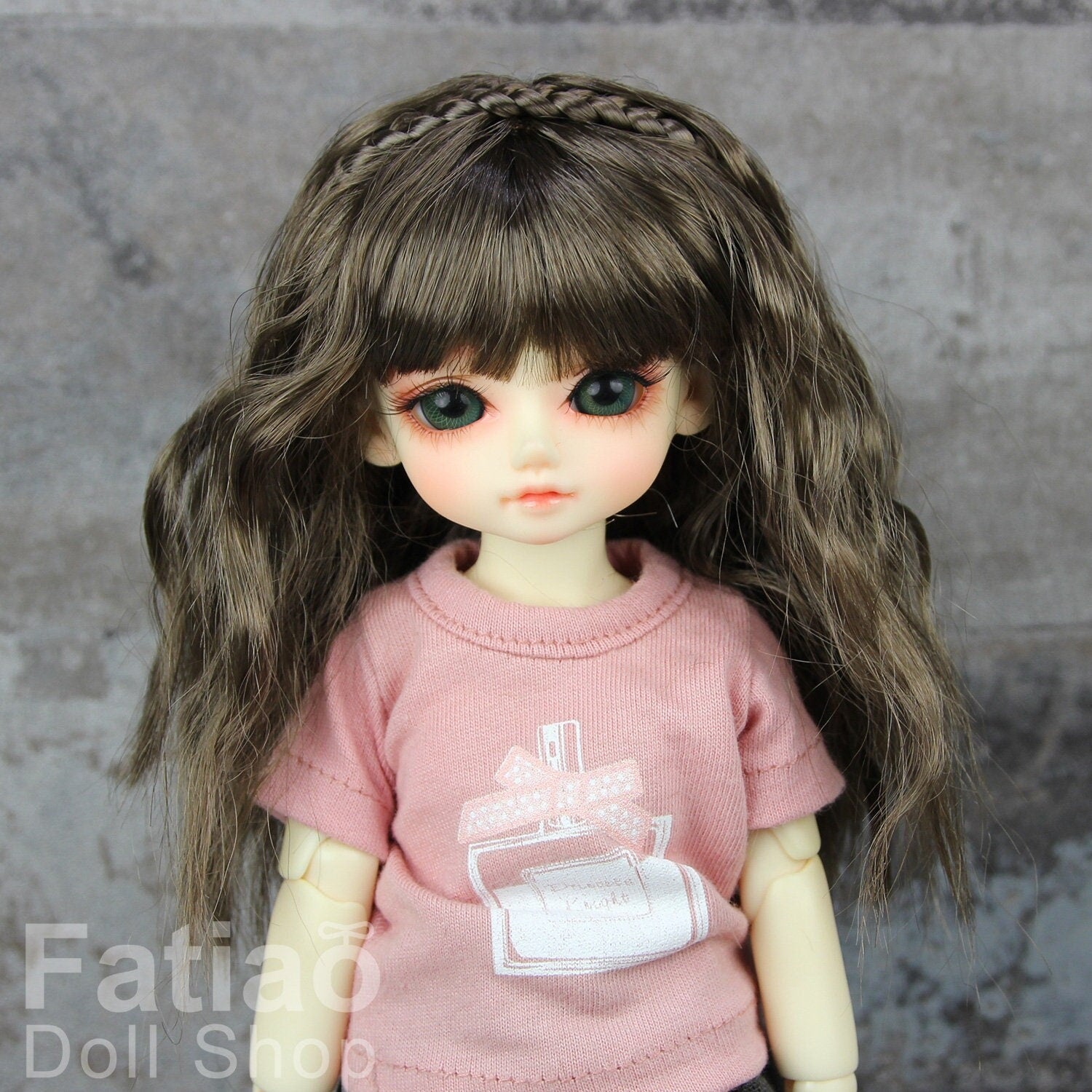 Fatiao - New Dollfie Yo-SD 1/6 BJD - Dolls Wig 6-7 inch - umber