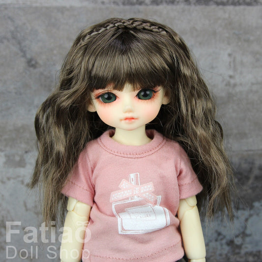 Fatiao - New Dollfie Yo-SD 1/6 BJD - Dolls Wig 6-7 inch - umber