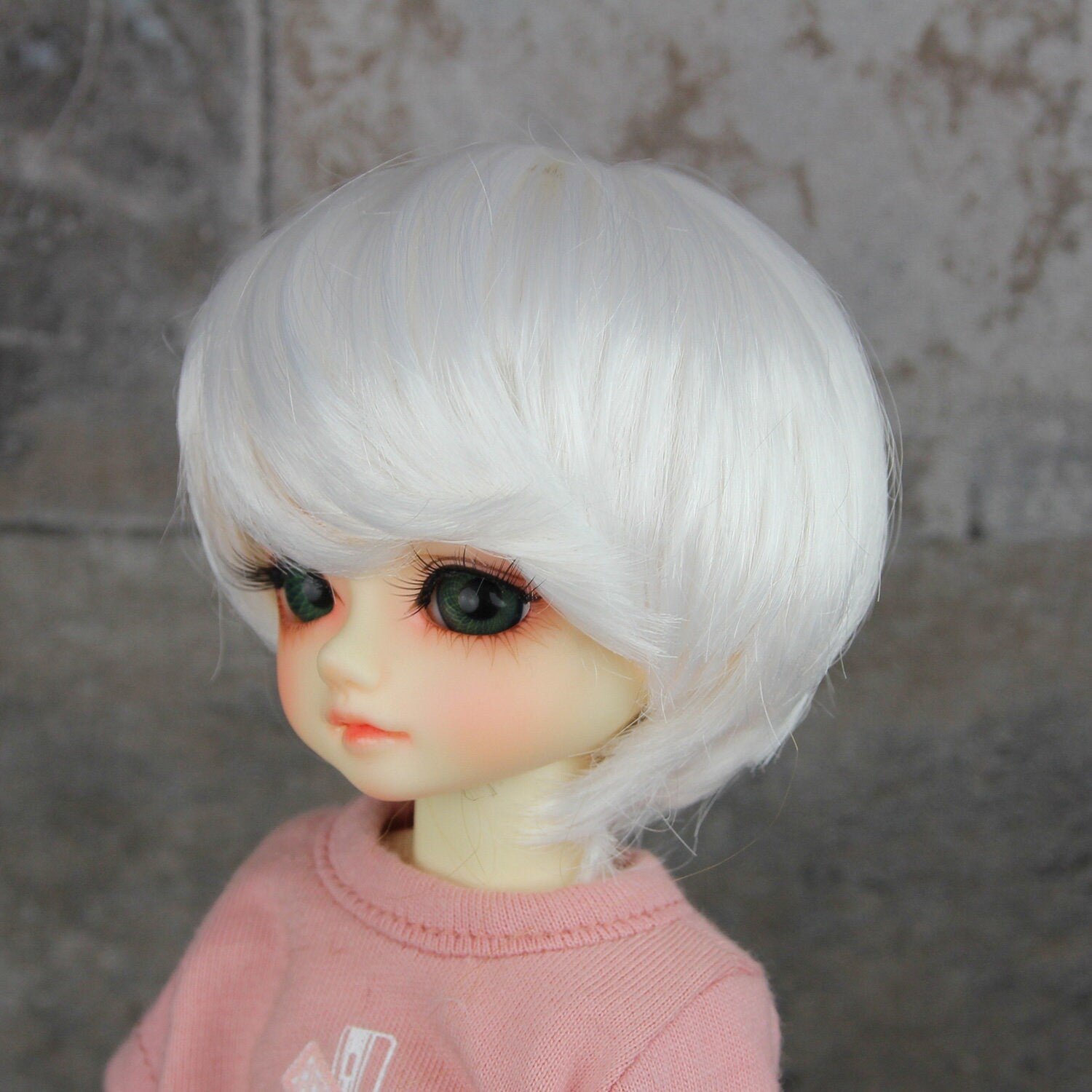 Fatiao - New Dollfie Yo-SD 1/6 BJD - Dolls Wig 6-7 inch - White
