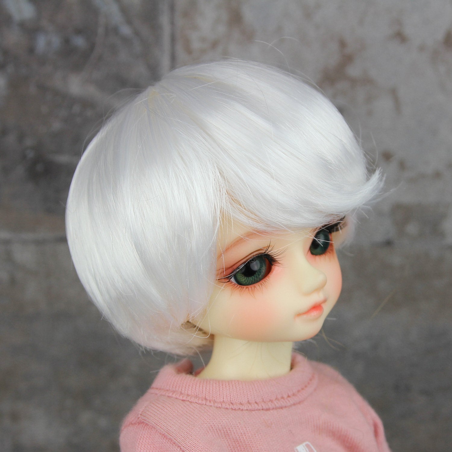 Fatiao - New Dollfie Yo-SD 1/6 BJD - Dolls Wig 6-7 inch - White