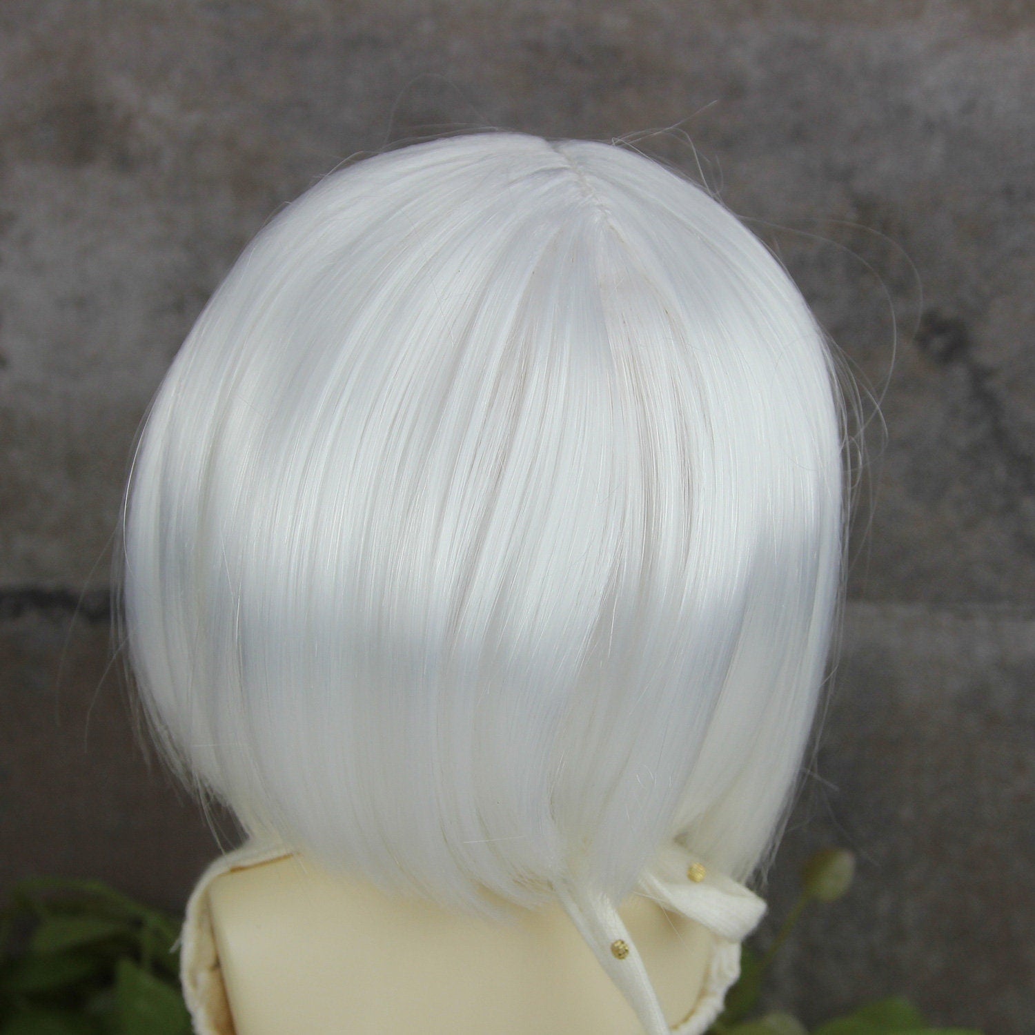 Fatiao - New Dollfie MSD Kaye Wiggs 1/4 BJD Size 7-8 inch Dolls Wig - white