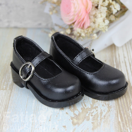 Fatiao - New 1/3 BJD Dollfie Dolls Mary Jane Shoes - Black (Size 6.5cm)