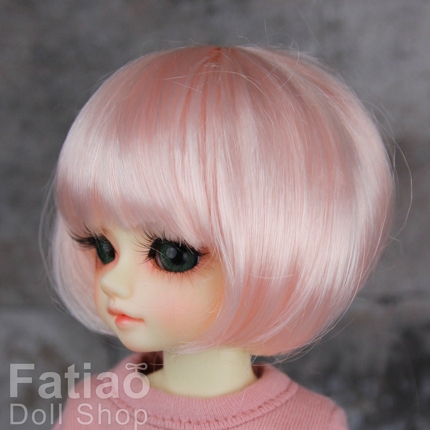 Fatiao - New Dollfie Yo-SD 1/6 BJD - Dolls Wig 6-7 inch - Light Pink