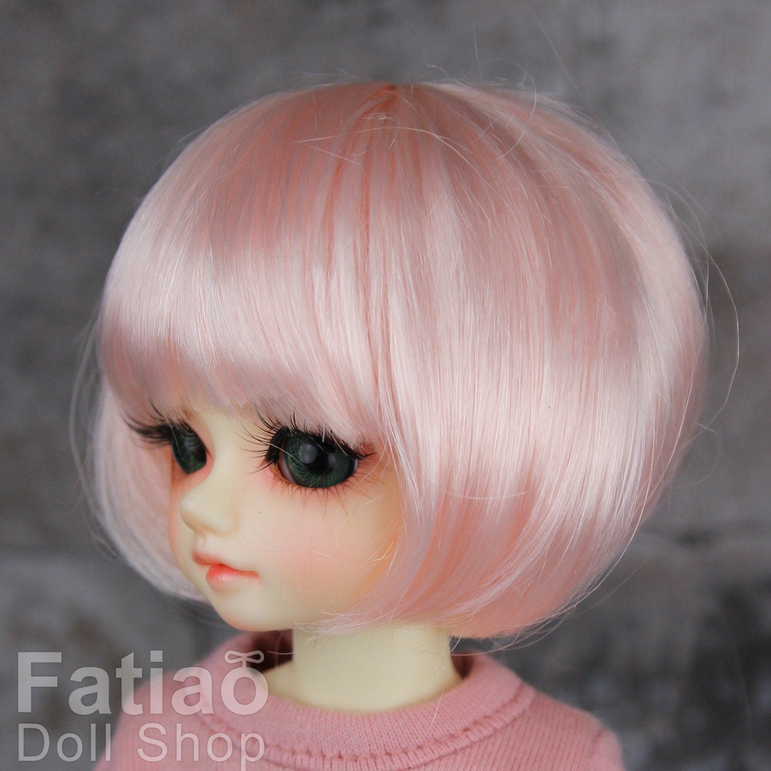 Fatiao - New Dollfie Yo-SD 1/6 BJD - Dolls Wig 6-7 inch - Light Pink