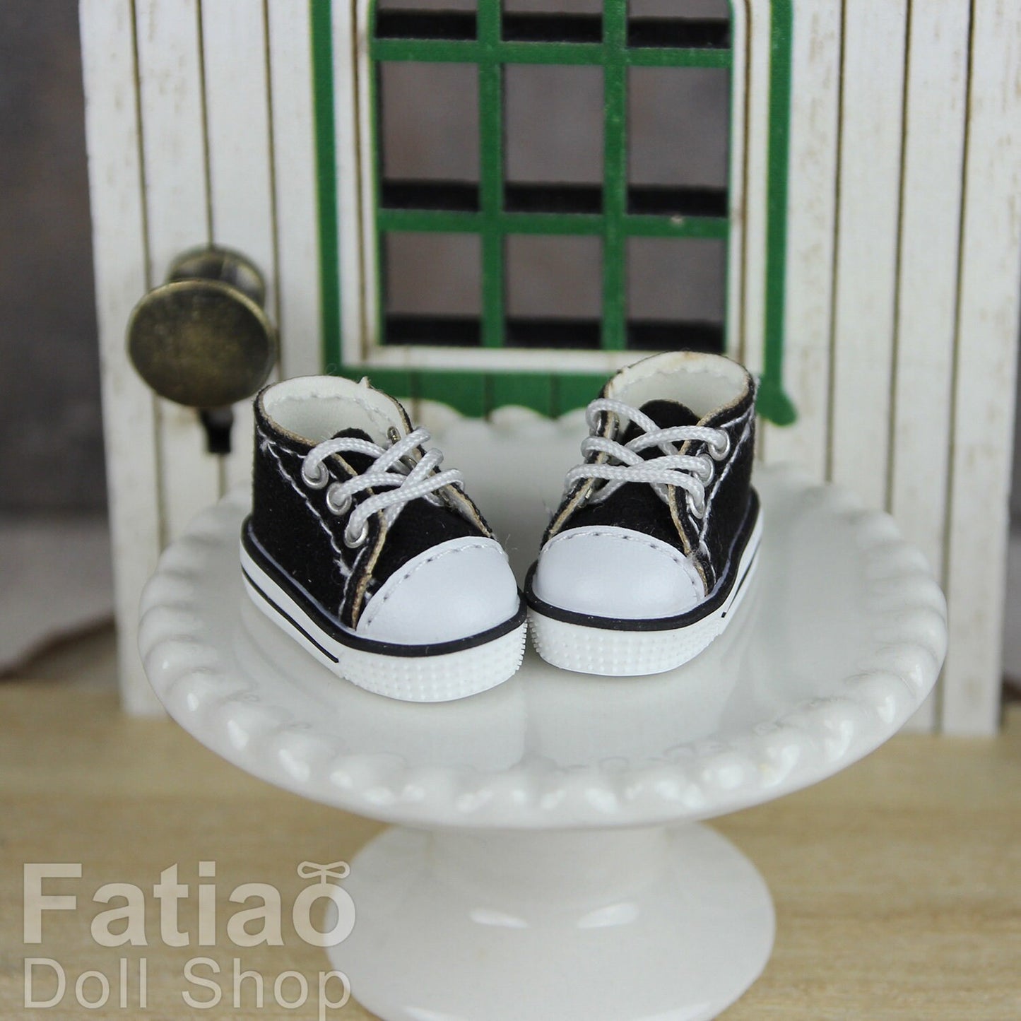 Fatiao - New OB11 Obitsu 11 Blythe 1/12 BJD doll canvas Lace-up shoes
