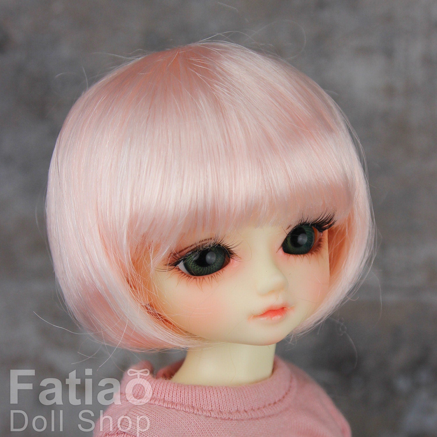 Fatiao - New Dollfie Yo-SD 1/6 BJD - Dolls Wig 6-7 inch - Light Pink