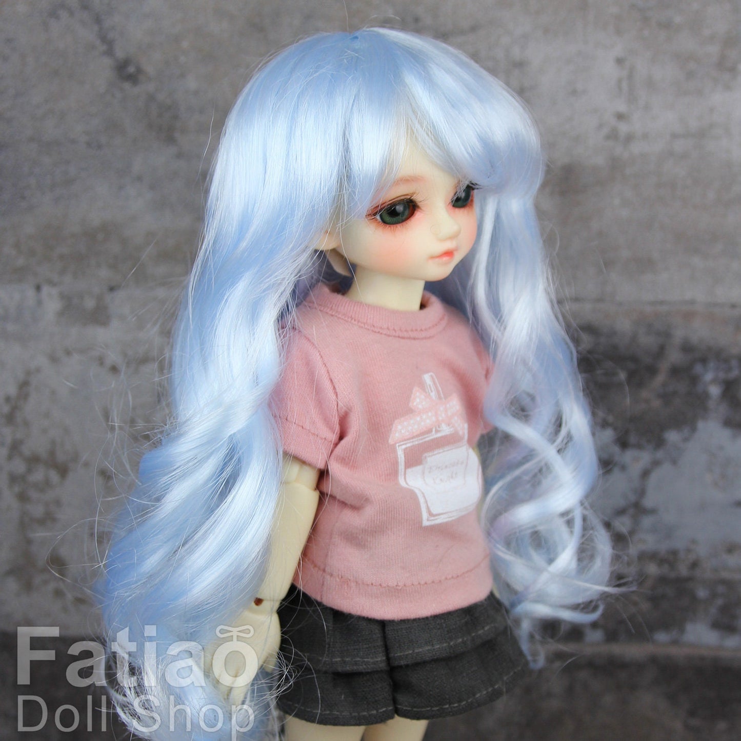Fatiao - New Dolls Wig Dollfie Yo-SD 1/6 BJD 6-7" size - Light blue