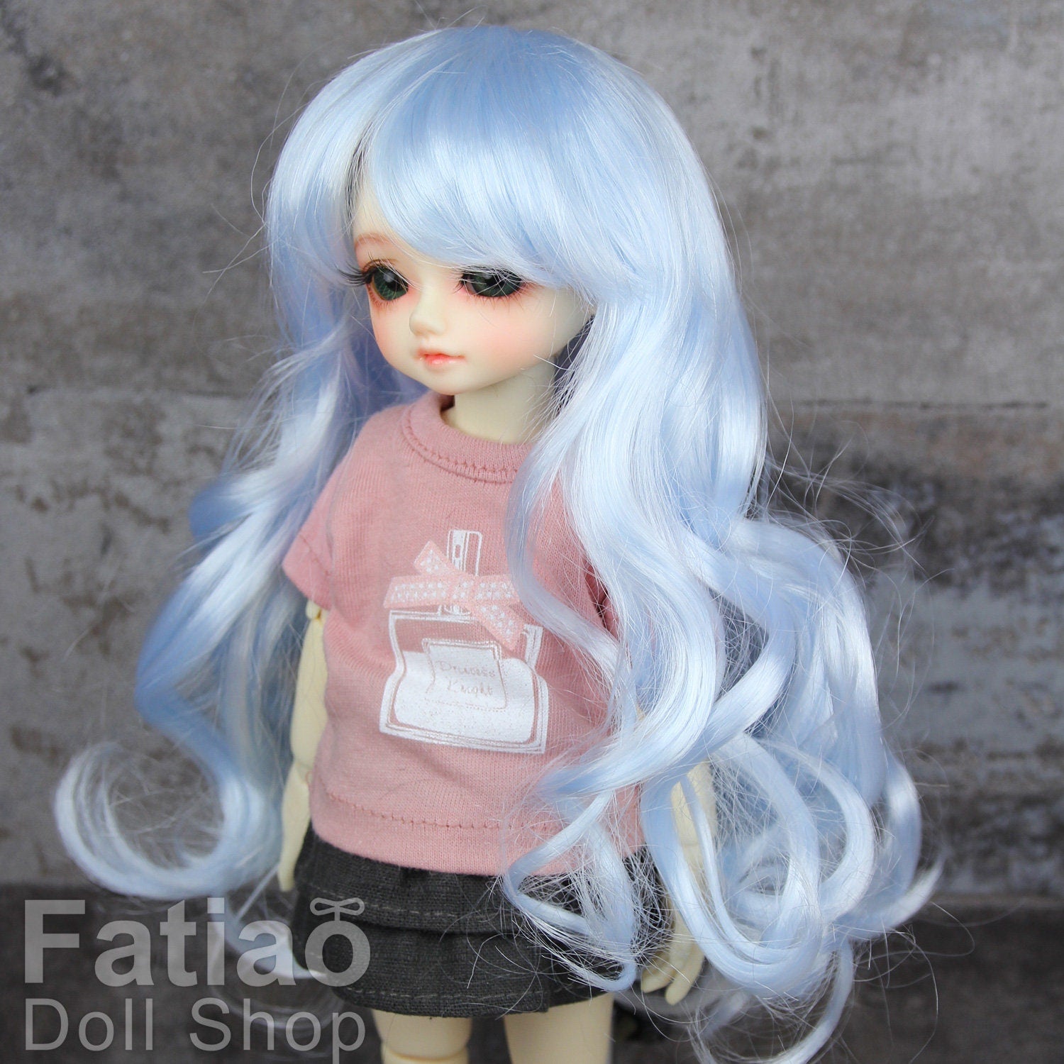 Fatiao - New Dolls Wig Dollfie Yo-SD 1/6 BJD 6-7" size - Light blue