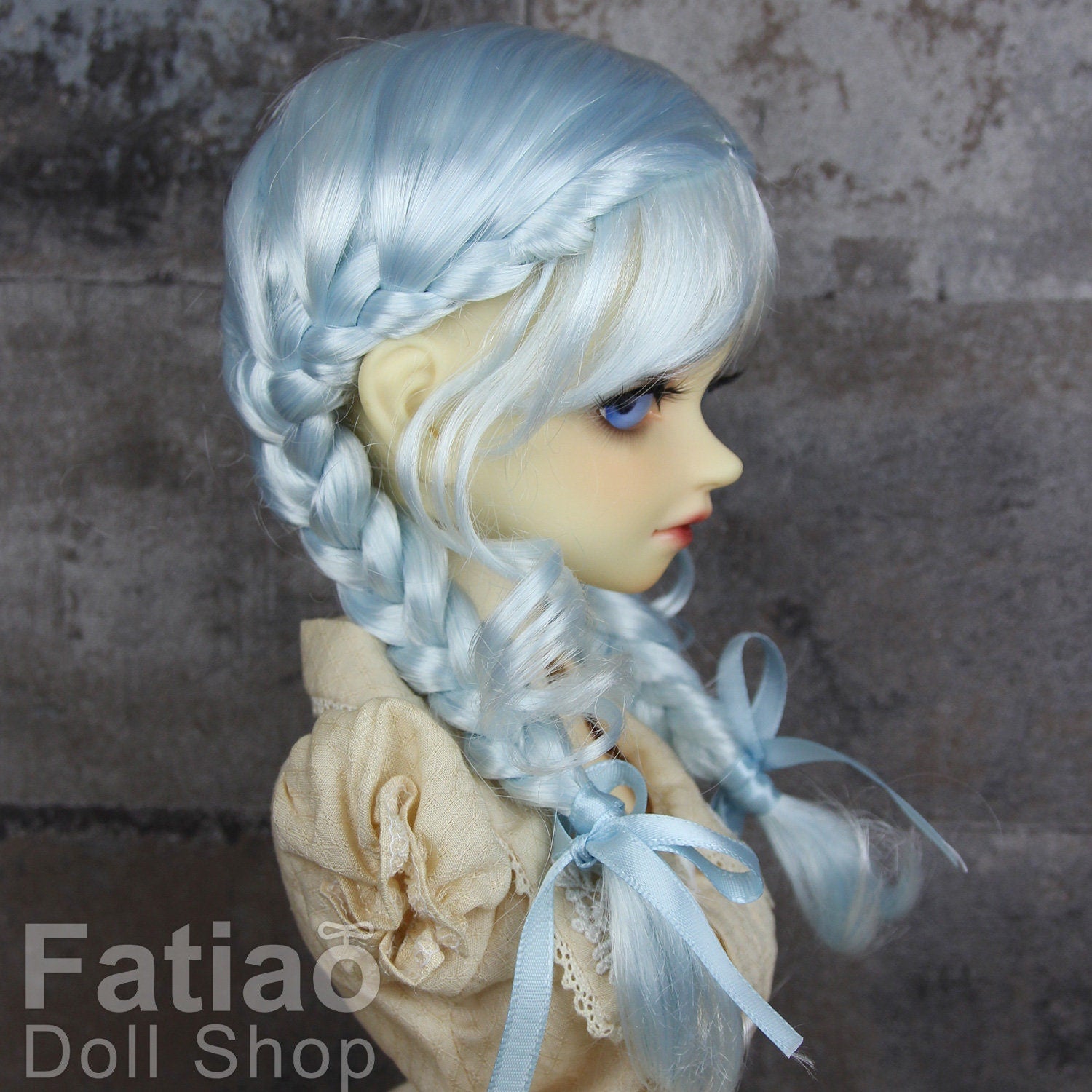Fatiao - New Dollfie SD 1/3 BJD Volks Pullip Dolls Wig size 9-10"- light blue