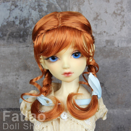 Fatiao - New Dollfie SD 1/3 BJD Volks Pullip Dolls Wig size 9-10"- Red Orange