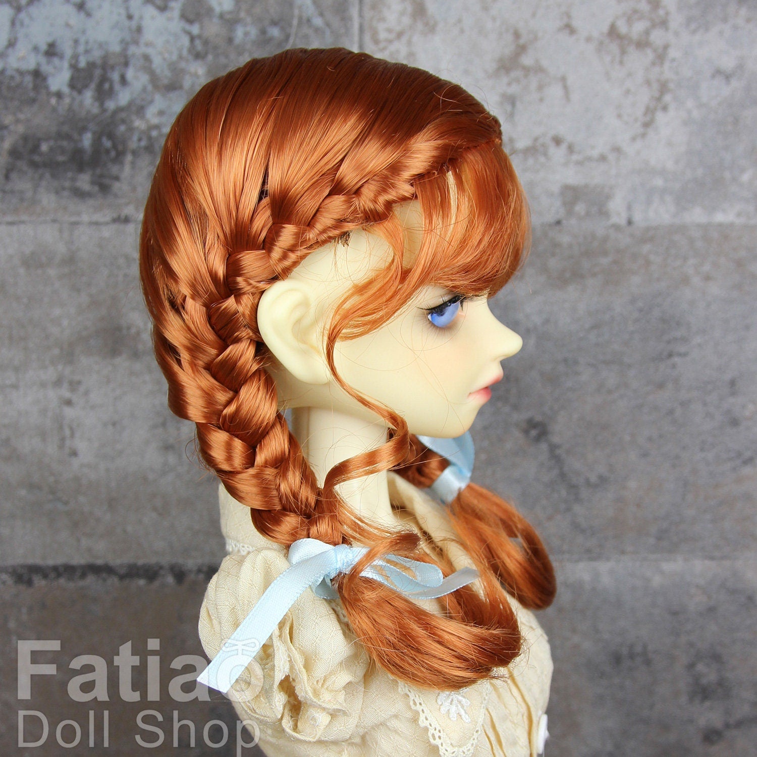 Fatiao - New Dollfie SD 1/3 BJD Volks Pullip Dolls Wig size 9-10"- Red Orange