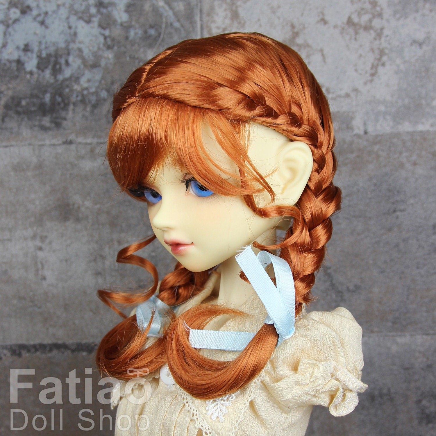 Fatiao - New Dollfie SD 1/3 BJD Volks Pullip Dolls Wig size 9-10"- Red Orange