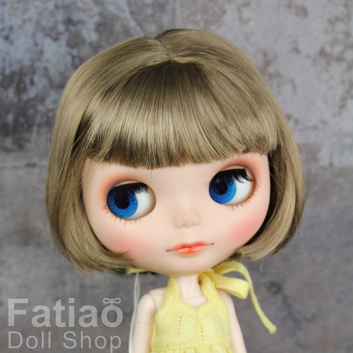 Fatiao - New Dollfie SD 1/3 BJD Volks Blythe Pullip Dolls Wig size 9-10"- Brown