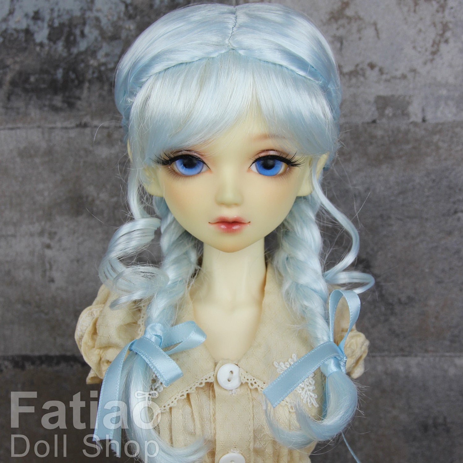 Fatiao - New Dollfie SD 1/3 BJD Volks Pullip Dolls Wig size 9-10"- light blue