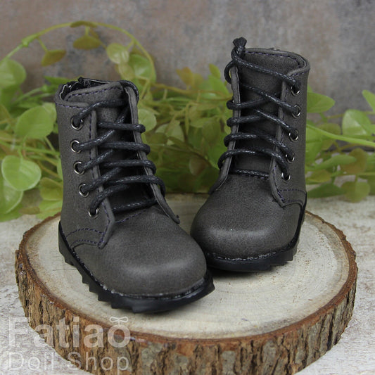 Fatiao - New 1/4 BJD MSD dollfie Dolls Shoes boots - Gray (Size 6cm)