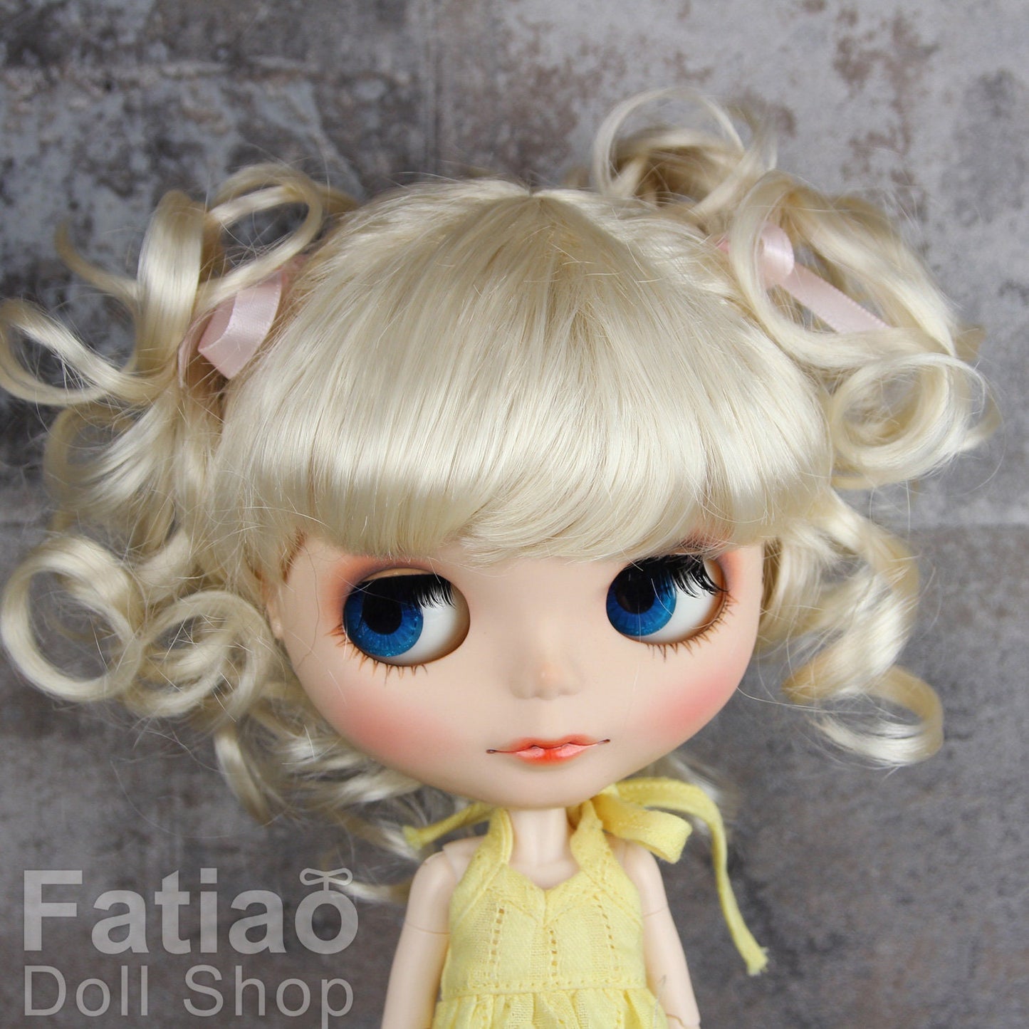 Fatiao - New Dollfie SD 1/3 BJD Volks Blythe Pullip Dolls Wig size 9-10"- Blonde