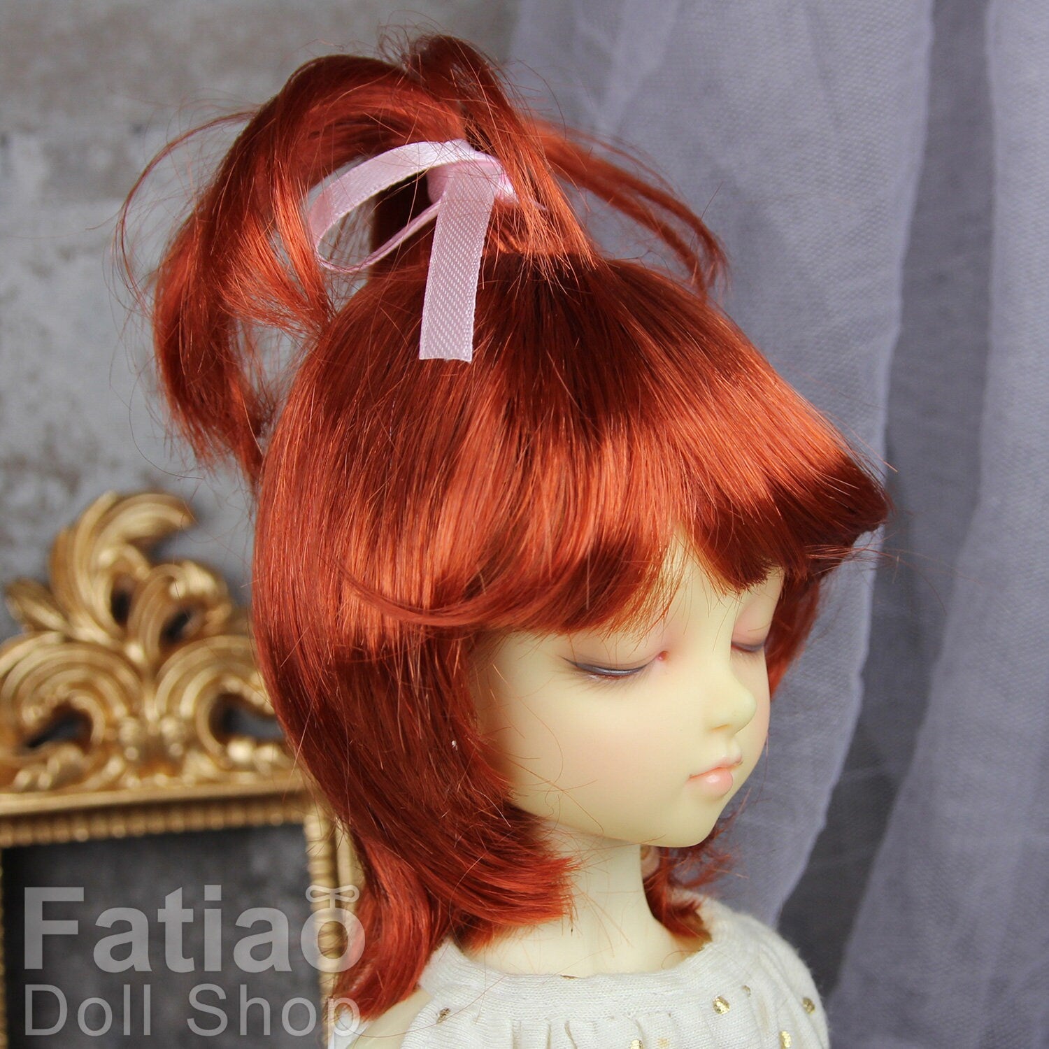 Fatiao - New Dollfie MSD Kaye Wiggs 1/4 BJD Size 7-8 inch - Carrot Dolls Wig