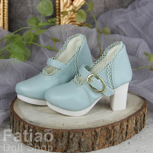 Fatiao - New 1/3 BJD Dollfie DD Dolls High heels Shoes - light Blue (Size 6cm)