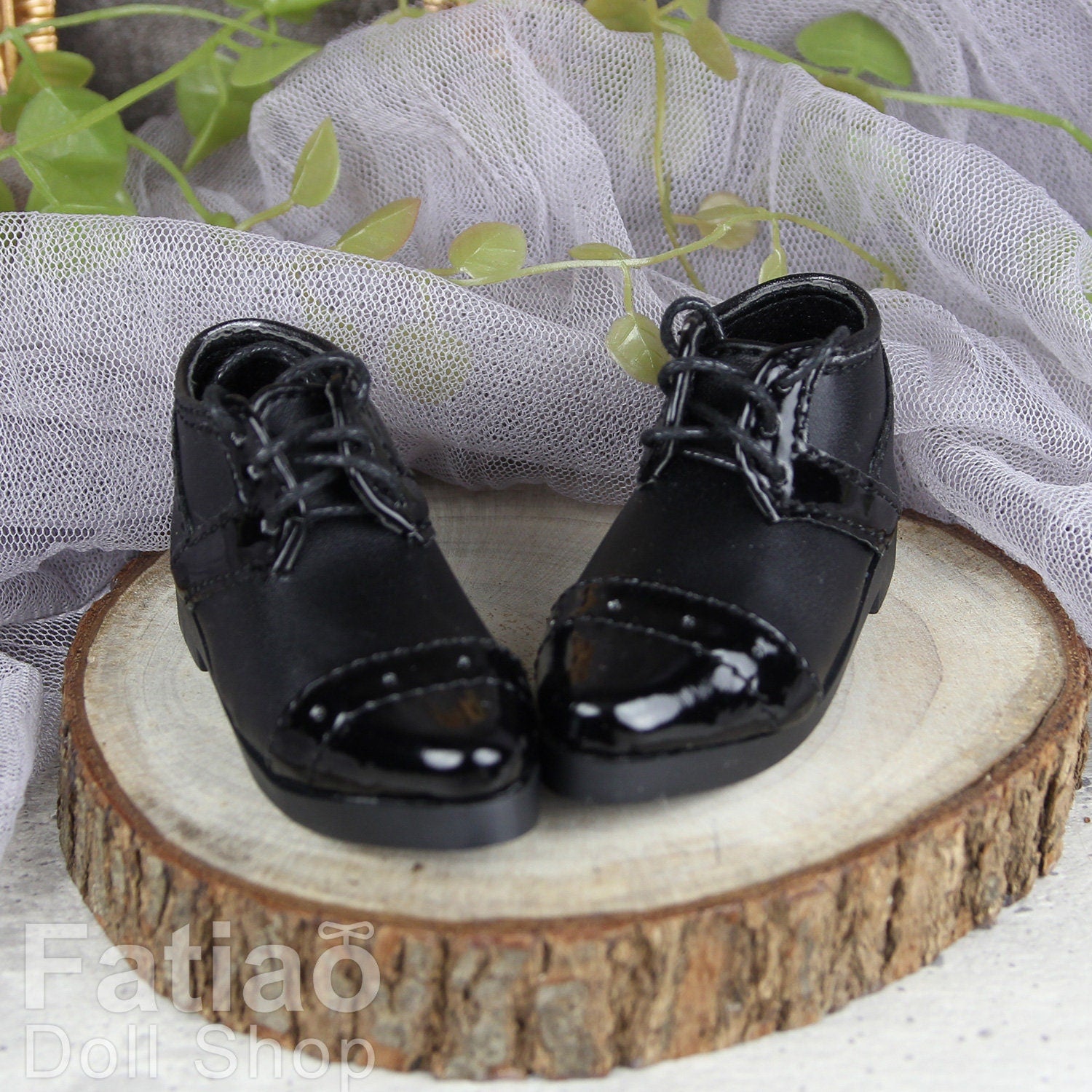 Fatiao - New 1/4 BJD Dollfie MSD Shoes - Black